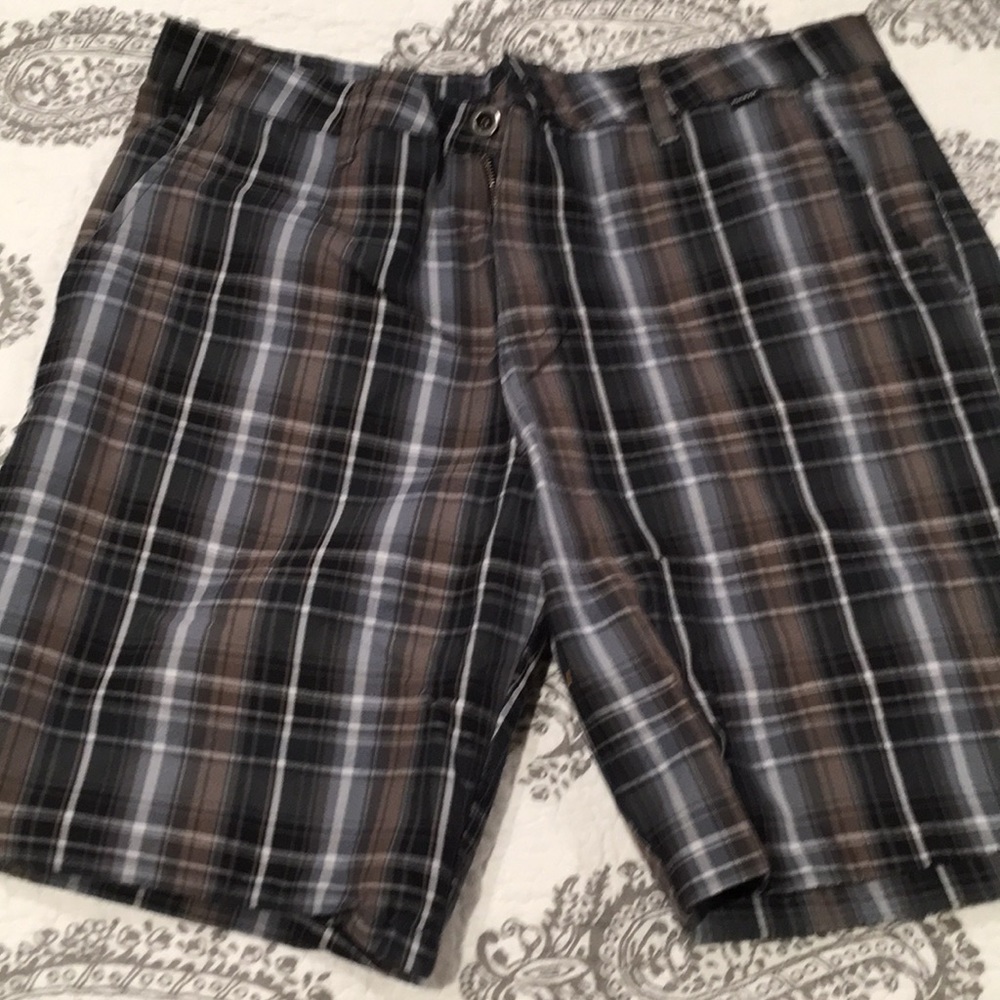 Hurley plaid shorts